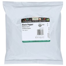 FRONTIER: Organic Medium Grind Black Pepper, 16 oz
