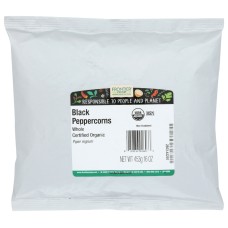 FRONTIER: Natural Products Whole Organic Black Peppercorns,  16 oz