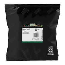 FRONTIER BULK: Organic Whole Poppy Seed, 16 oz