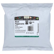 FRONTIER HERB: Peppercorn Bulk Whole Organic, 16 oz