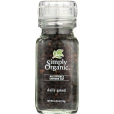 SIMPLY ORGANIC: Daily Grind Certified Organic Peppercorns, 2.65 Oz