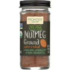 FRONTIER HERB: Organic Nutmeg Ground Bottle, 1.9 oz