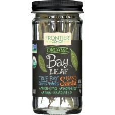 FRONTIER HERB: Whole Organic Bay Leaf, 0.15 oz