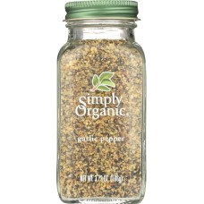 SIMPLY ORGANIC: Bottle Garlic Pepper Organic, 3.73 oz