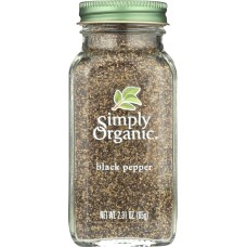 SIMPLY ORGANIC: Black Pepper, 2.31 Oz