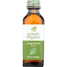 SIMPLY ORGANIC: Peppermint Flavor, 2 Oz