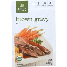 SIMPLY ORGANIC: Brown Gravy Seasoning Mix, 1 Oz