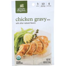 SIMPLY ORGANIC: Gravy Seasoning Mix Roasted Chicken, .85 Oz