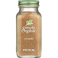 SIMPLY ORGANIC: Bottle Coriander Organic, 2.29 oz