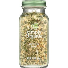 SIMPLY ORGANIC: Garlic and Herb, 3.1 oz