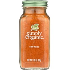 SIMPLY ORGANIC: Cayenne Pepper, 2.89 oz