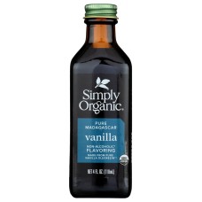 SIMPLY ORGANIC: Flavor Vanilla Alcohol Free, 4 fl oz