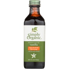SIMPLY ORGANIC: Flavor Vanilla Alcohol Free, 4 fl oz