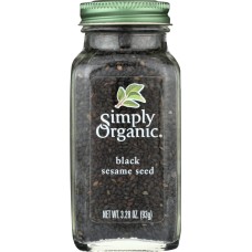 SIMPLY ORGANIC: Seasoning Seeds Black Sesame, 3.28 oz