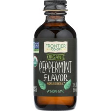 FRONTIER HERB: Organic Peppermint Flavor, 2 oz