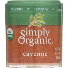 SIMPLY ORGANIC: Mini Cayanne Pepper Ground, .53 oz