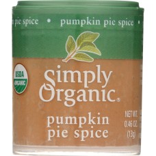 SIMPLY ORGANIC: Mini Pumpkin Pie Spice Organic, .46 oz