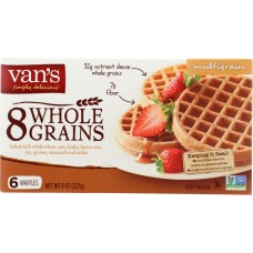 VAN'S: 8 Whole Grains Multi Grain Waffles, 8 oz