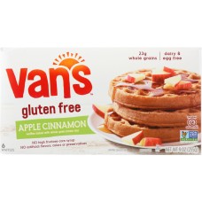 VAN'S: Natural Gluten Free Apple Cinnamon Waffles, 9 oz