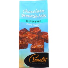PAMELAS: Products Gluten Free Brownie Mix Chocolate, 16 oz