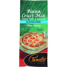 PAMELAS: Pizza Crust Mix Gluten Free, 11.29 Oz
