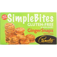 PAMELA'S PRODUCTS: Simplebites Ginger Mini Snapz, 7 oz