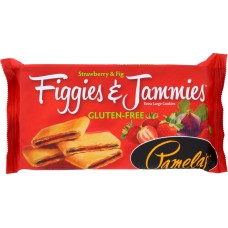 PAMELA'S: Gluten-Free Figgies & Jammies Extra Large Cookies Strawberry & Fig, 9 oz