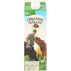 ORGANIC VALLEY: Organic Fat Free Milk Ultra Pasteurized, 32 oz