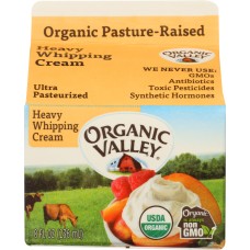ORGANIC VALLEY: Organic Ultra Pasteurized Heavy Whipping Cream, 8 oz