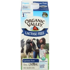 ORGANIC VALLEY: Organic Lactose-Free 1% Milk Ultra Pasteurized, 64 oz