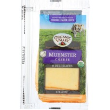 ORGANIC VALLEY: Organic Muenster Cheese Slices, 6 oz