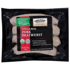 ORGANIC PRAIRIE: Pork Bratwurst, 12 oz