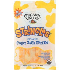 ORGANIC VALLEY: Organic Colby Jack Cheese Stringles 6 Sticks, 6 oz