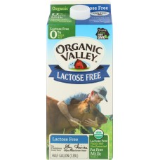 ORGANIC VALLEY: Lactose-Free Fat Free Ultra Pasteurized Milk, 64 oz