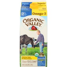 ORGANIC VALLEY: Omega-3 Reduced Fat 2% Milk, 64 oz