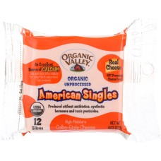 ORGANIC VALLEY: American Singles High Moisture Colby Style Cheese, 8 oz