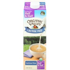 ORGANIC VALLEY: Organic Lactose Free Half & Half, 32 oz