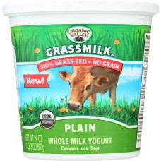 ORGANIC VALLEY: Grassmilk Plain Whole Milk Yogurt, 24 oz