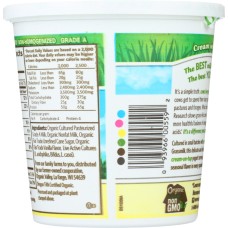 ORGANIC VALLEY: Vanilla Grassmilk Yogurt Whole Milk, 24 oz