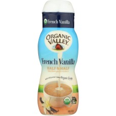 ORGANIC VALLEY: French Vanilla Half & Half, 16 oz