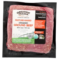 ORGANIC PRAIRIE: 85% Lean Ground Beef, 16 oz
