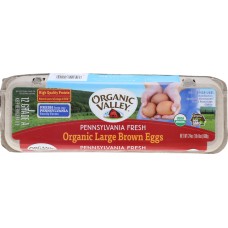 ORGANIC VALLEY: Organic Large Brown Eggs, 1 Dozen