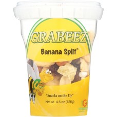 GRABEEZ SNACK CUPS: Banana Split Snack Cup, 4.5 oz