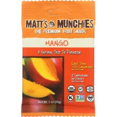 MATTS MUNCHIES: Fruit Snack Mango, 1 oz