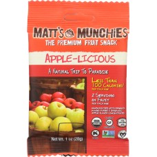MATTS MUNCHIES: Fruit Snack Apple-Licious, 1 oz