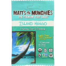 MATTS MUNCHIES: Fruit Snack Island Mango, 1 oz