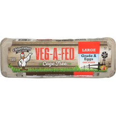 CHINO VALLEY: Veg-A-Fed Large White Eggs, 1 dz