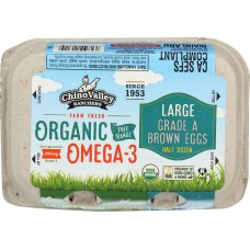 CHINO VALLEY: Organic Omega-3 Large Brown Eggs, 6 count