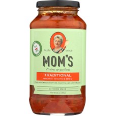 MOMS: Spaghetti Sauce Traditional Tomato & Basil, 24 oz