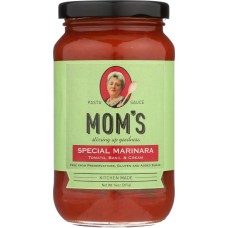 MOMS PASTA SAUCE: Special Marinara Tomato Basil & Cream, 14 oz